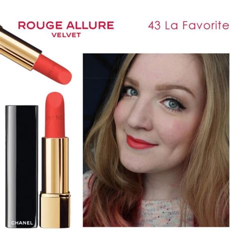 chanel la favorite discontinued|ROUGE ALLURE VELVET Luminous matte lip colour 43 .